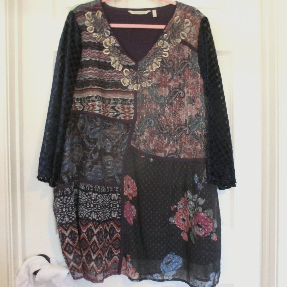 Soft Surroundings Purple Tunic Size XL